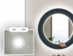 Okruglo Ukrasno Zrcalo S LED Osvjetljenjem Za Kupaonicu - Elegant #4