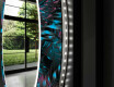 Okruglo Ukrasno Zrcalo S LED Osvjetljenjem Za Kupaonicu - Fluo Tropic #11