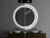 Okruglo Ukrasno Zrcalo S LED Osvjetljenjem Za Kupaonicu - Industrial #7