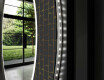 Okruglo Ukrasno Zrcalo S LED Osvjetljenjem Za Kupaonicu - Microcircuit #11