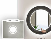 Okruglo Ukrasno Zrcalo S LED Osvjetljenjem Za Kupaonicu - Microcircuit #4
