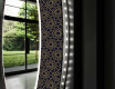 Okruglo Ukrasno Zrcalo S LED Osvjetljenjem Za Kupaonicu - Ornament #11
