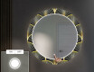 Okruglo Ukrasno Zrcalo S LED Pozadinskim Osvjetljenjem Za Predvorje - Art Deco #4