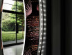 Okruglo Ukrasno Zrcalo S LED Pozadinskim Osvjetljenjem Za Dnevnu Sobu - Dandelion #11
