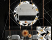 Ukrasno Zrcalo S LED Osvjetljenjem Za Blagovaonicu - Marble Pattern #1