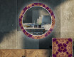 Okruglo Ukrasno Zrcalo S LED Pozadinskim Osvjetljenjem Za Dnevnu Sobu - Gold Mandala #1