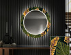 Okruglo Ukrasno Zrcalo S LED Pozadinskim Osvjetljenjem Za Predvorje - Botanical Flowers #1