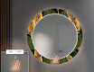 Okruglo Ukrasno Zrcalo S LED Pozadinskim Osvjetljenjem Za Predvorje - Botanical Flowers #5