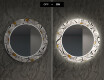 Ukrasno Zrcalo S LED Osvjetljenjem Za Blagovaonicu - Chamomile #7