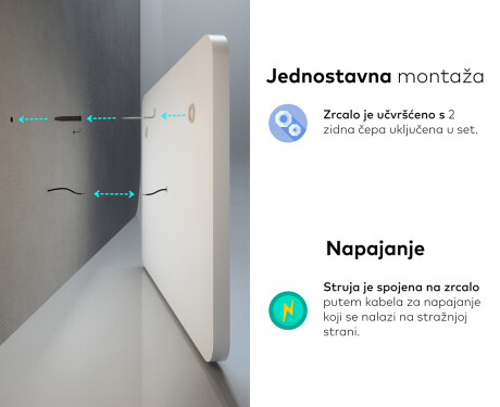 Ogledalo s LED rasvjetom L146 #10