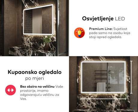 Ogledalo s LED rasvjetom L146 #5