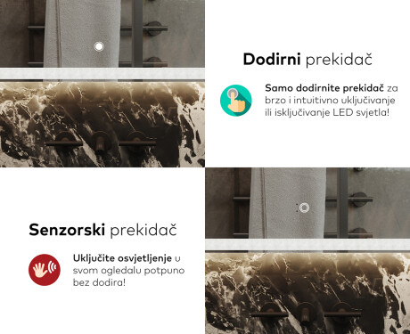 Ogledalo s LED rasvjetom L146 #9