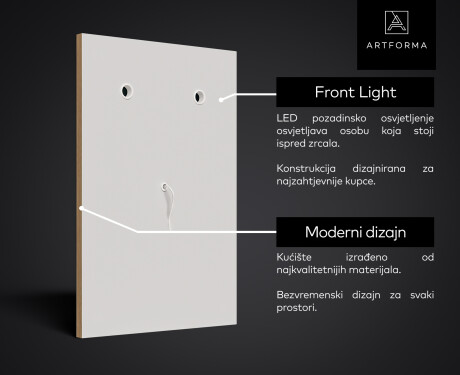 Okomito gledalo Sa LED Rasvjetom L77 #6