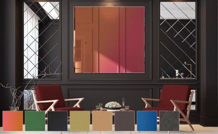 Pravokutna zidna dekorativna ogledala u boji L169
