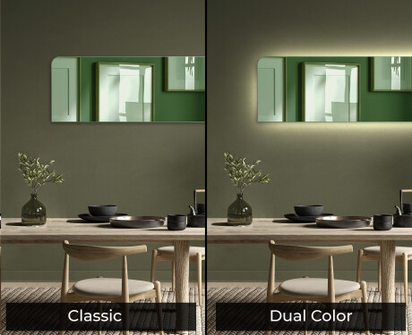 Obla zidna dekorativna ogledala u boji L173 #9