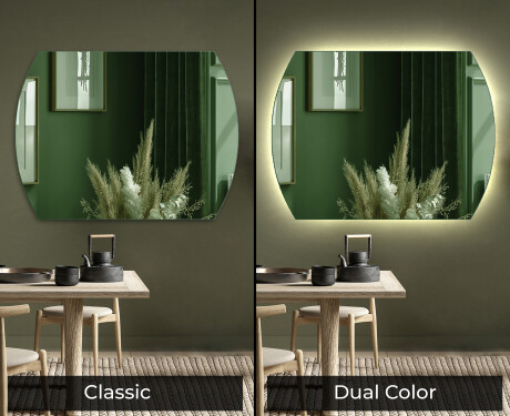 Obla zidna dekorativna ogledala u boji L177 #9