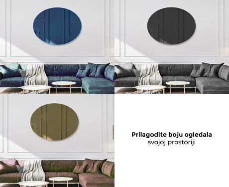 Ovalna zidna dekorativna ogledala u boji L178 #10