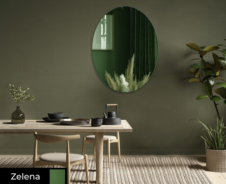 Ovalna dekorativna ogledalo za zid L179
