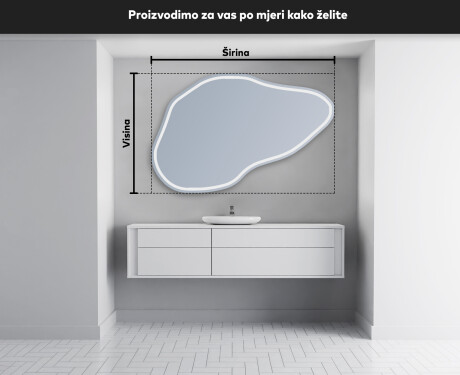 Ukrasna ogledala LED za zid P223 #3