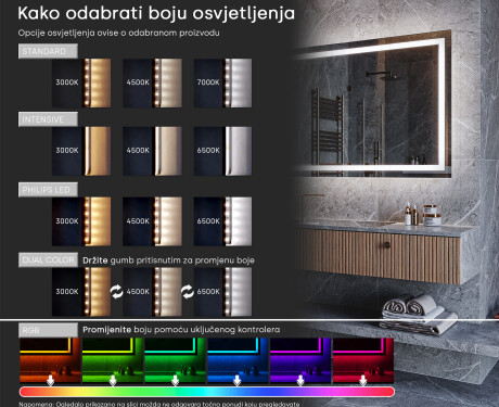 Ogledalo s LED rasvjetom L230 #9