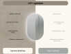 Ogledalo s LED rasvjetom 50x80cm s hladnim LED svjetlom 7000K, toplim svjetlom 3000K ili neutralnim svjetlom 4500K #6