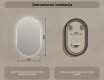 Ogledalo s LED rasvjetom 50x80cm s hladnim LED svjetlom 7000K, toplim svjetlom 3000K ili neutralnim svjetlom 4500K #7