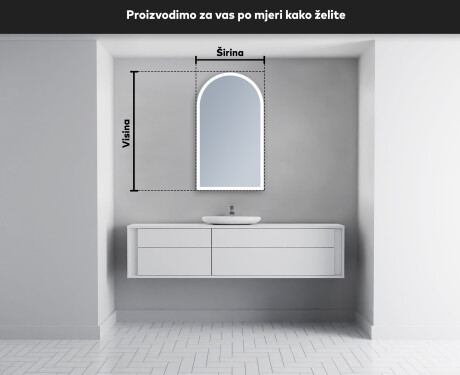 Zidno dekorativna ogledala sa svjetlom LED Y222 #5
