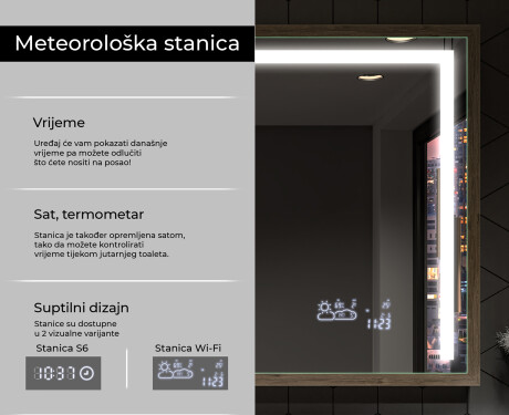 Ogledalo s LED rasvjetom i okvirom FrameLine L11 #8