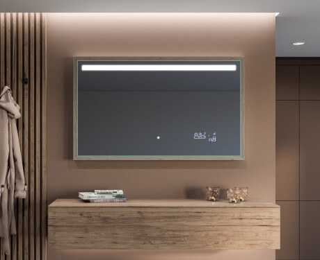 Ogledalo s LED rasvjetom i okvirom FrameLine L12 #12