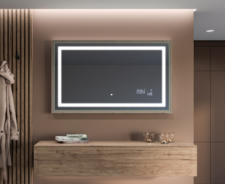 Ogledalo s LED rasvjetom i okvirom FrameLine L15 #12