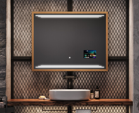 Ogledalo s LED rasvjetom i okvirom FrameLine L75