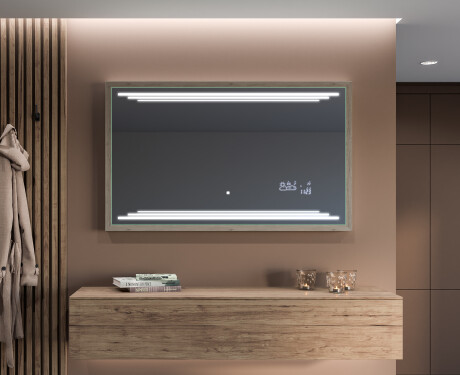 Ogledalo s LED rasvjetom i okvirom FrameLine L75 #12