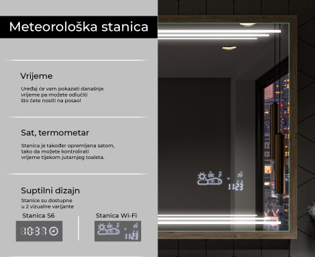 Ogledalo s LED rasvjetom i okvirom FrameLine L75 #8