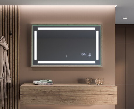 Ogledalo s LED rasvjetom i okvirom FrameLine L124 #12