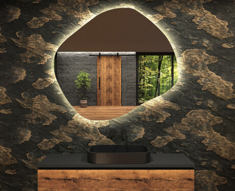 Zidno dekorativna ogledala sa svjetlom LED R221