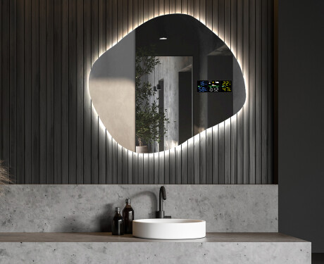 Zidno dekorativna ogledala sa svjetlom LED R221 #6