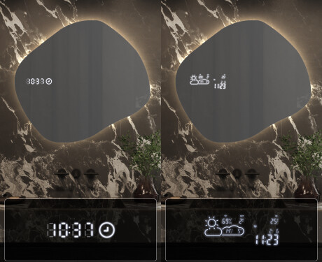 Zidno dekorativna ogledala sa svjetlom LED R221 #7