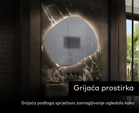 Zidno dekorativna ogledala sa svjetlom LED R221 #9