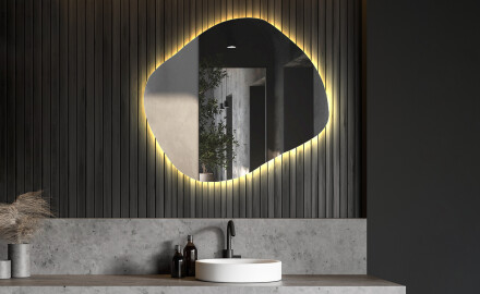 Zidno dekorativna ogledala sa svjetlom LED R221