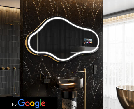 Nepravilan Ogledalo Sa LED Rasvjetom SMART C223 Google