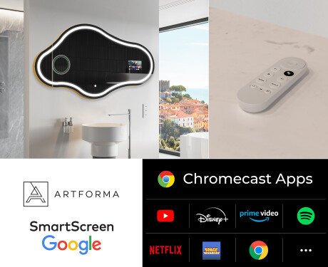 Nepravilan Ogledalo Sa LED Rasvjetom SMART C223 Google #2