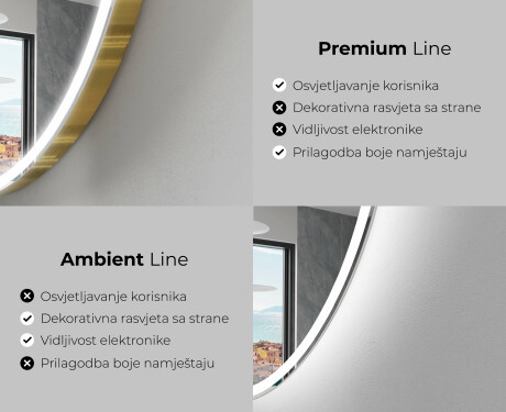 Ukrasna ogledala LED za zid SF222 #2