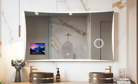 Pravokutno Smart LED Apple Ogledalo s okvirom Displine L77
