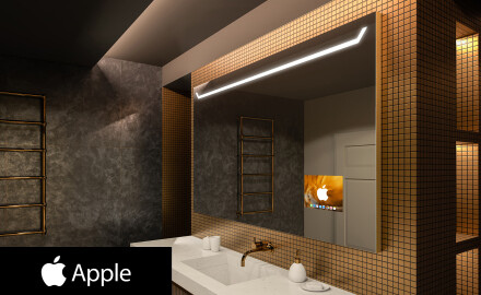 Ogledalo s LED rasvjetom SMART L128 Apple