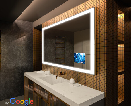 SMART Ogledalo s LED rasvjetom L01 Serija Google