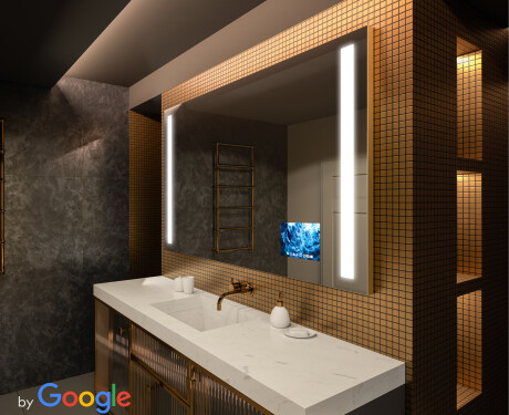 SMART Ogledalo s LED rasvjetom L02 Serija Google