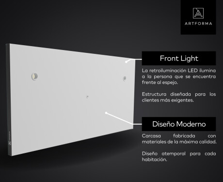 SMART Ogledalo s LED rasvjetom L02 Serija Google #11