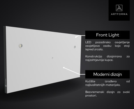 SMART Ogledalo s LED rasvjetom L15 Serija Google #5
