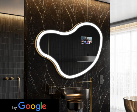 Nepravilan Ogledalo Sa LED Rasvjetom SMART N222 Google
