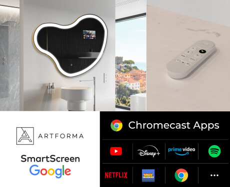 Nepravilan Ogledalo Sa LED Rasvjetom SMART N222 Google #2